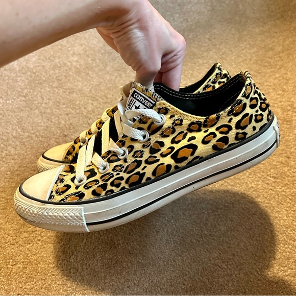 Converse Chuck Taylor All Star Classic Leopard Print Low Top Rare Pattern - Picture 3 of 10